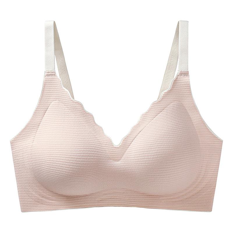 

Traceless beauty back underwear small breasts gather and support to prevent sagging, no steel ring, jelly soft support bra cover M34/75