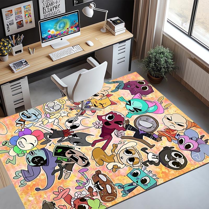Dandy's World Pattern Rug, Indoor/Outdoor Mat, for Picnic, Gameroom, Bedroom, Office, Living Room, Home Decor Carpet, Birthday Gift