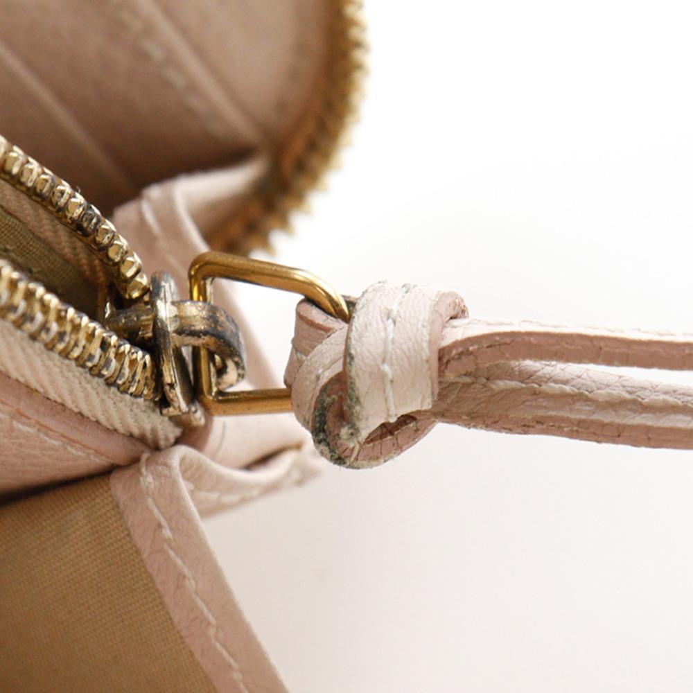 Chloe Paraty Purse 3P0375-043 Zip Around NUDE PINK pink leather Women Used