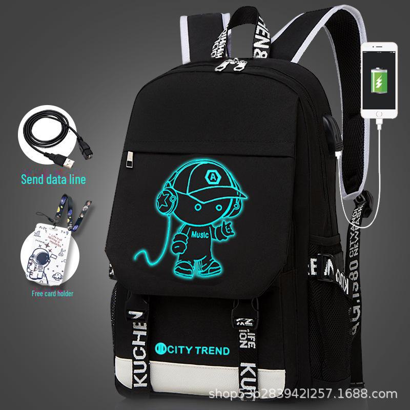 Men's Large Capacity Casual Backpack - Korean Style for High School and Junior High Students