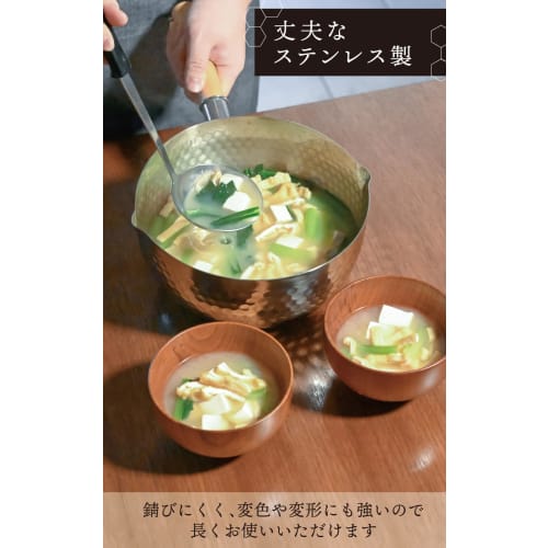 Every U. Stainless Steel Yukihira Pot, 20cm, Induction and Gas Compatible, Dual-Sided Spout, Lightweight, Rust-Resistant, Milk Pan, Saucepan (Glossy F