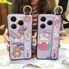 Wrist Strap Kickstand Phone Case For Tecno Spark20 Pro/KJ6 Durable Cute Silicone Anti-dust Back Cover Lanyard Soft case