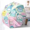 1pc Sanrio Characters Auto-Folding Umbrella - Portable 3-Fold Design with 8-Bone Iron Frame, Perfect for Fans, Travel, Daily Use, and Festive Gifts.Q0