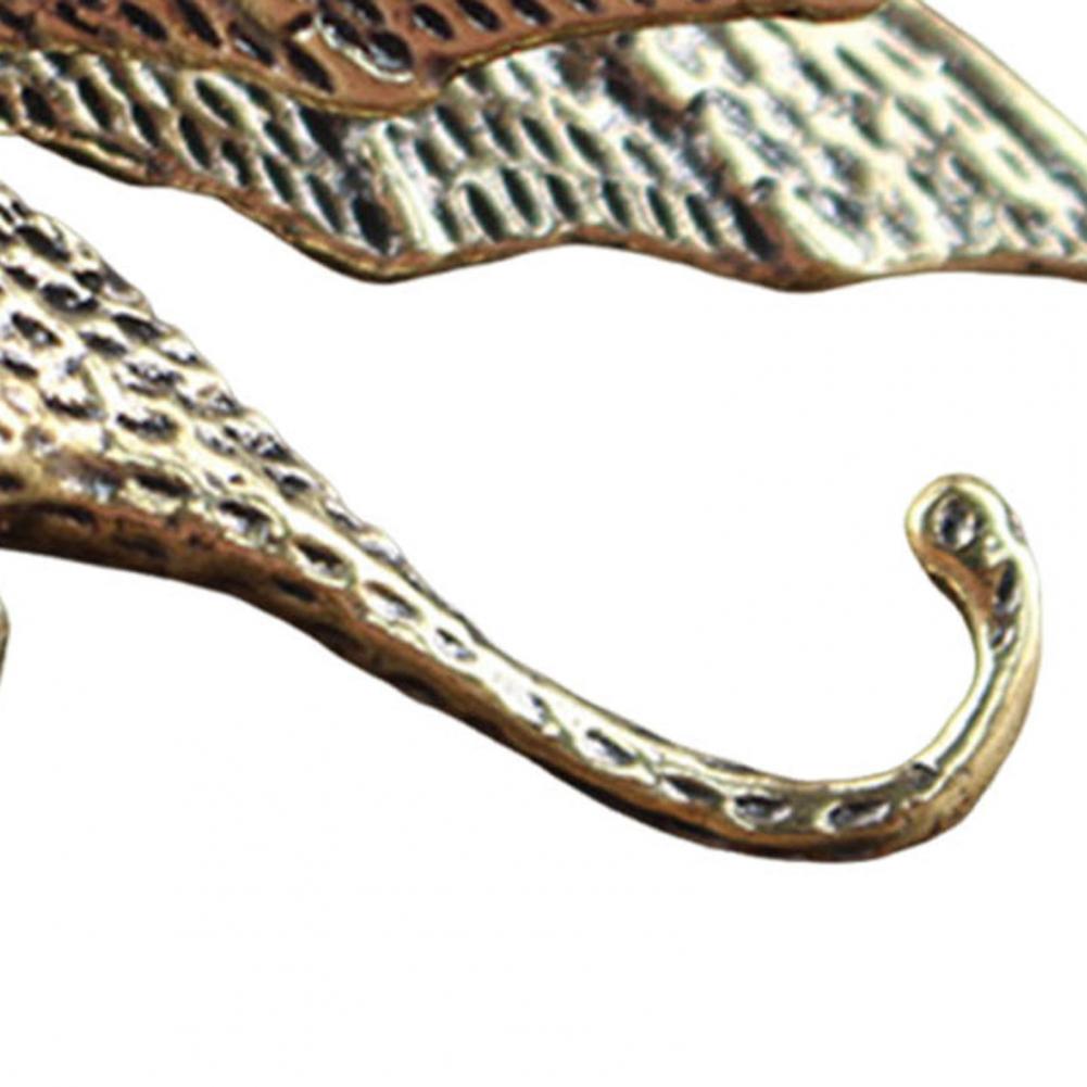 Vintage Winged Dragon Brass Ornaments Copper Dragon With Wing Figurine Collectible Bronze Carved Sculpture For Desktop Decor