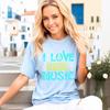 Musik T-Shirt Musik Tee Rockband Tee Musik Slogan Tee Geschenk für Jungen Teenager Mädchen Mama Papa Oma Opa Familie Schwester Bruder Crew Team Party