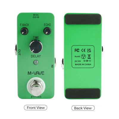 M-VAVE DELAY analógico clásico Delay Echo Pedal de efecto de guitarra carcasa de aleación de Zinc True Bypass