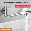 Sturdy Brass Materials Wall Mounted Cold Water Faucet Accessory for Kitchen and Bathroom Use with Extended Designs