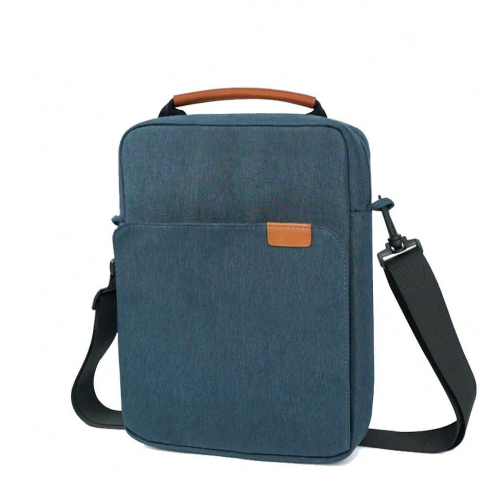Sac Simple pour Tablette Ordinateur Portable Sac à Bandoulière Croisée Portable bleu marine