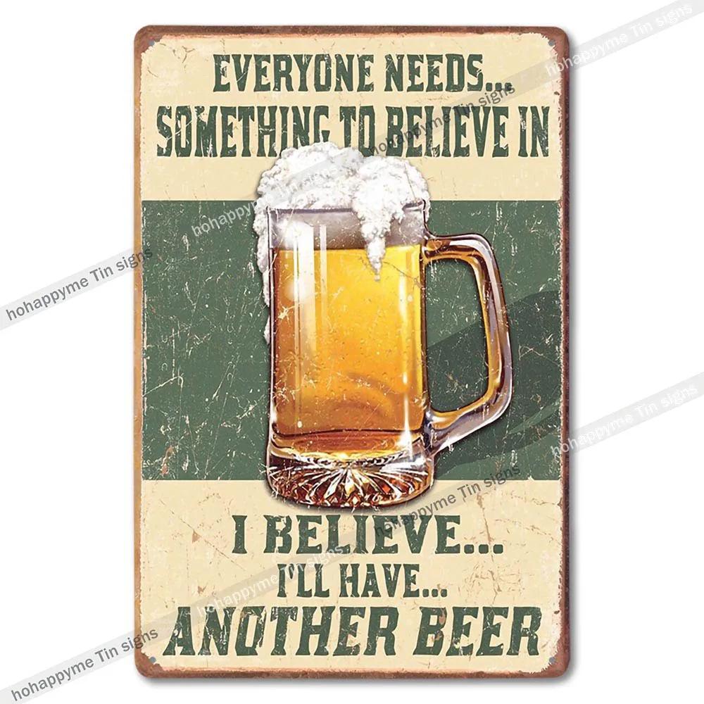 

Ретро Коллекционная Жестяная Пивная Вывеска Металлическая Табличка Украшение для Мужской Пещеры Гаража Сарая - 8x12 дюймов 20x30 см 20x30