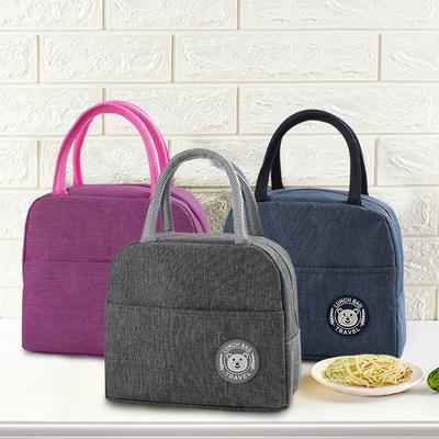 Taşınabilir Termal Bento Çantası Taze Tutma Termal Çantası Yalıtımlı Öğle Yemeği Kutusu Çantası Alüminyum Folyo Öğle Yemeği Çantası ile Okula Gitmek İçin Buz Torbası