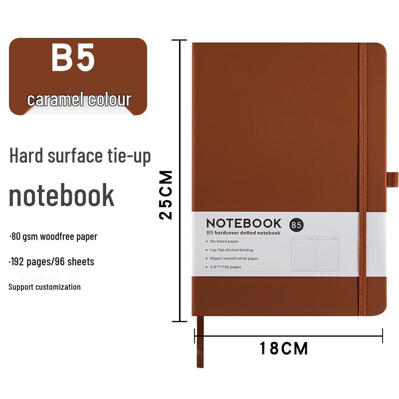 Creative A5 Business Notebook with Elastic Band - Thick & Simple Student Diary