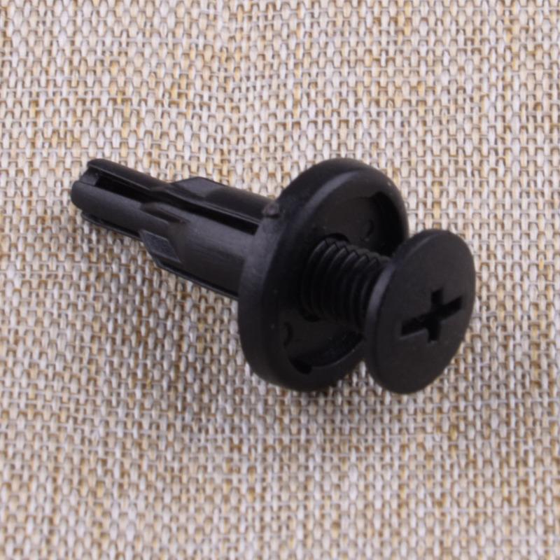 20pcs/set Car Front Bumper Side Skirt Garnish Molding Trim Retainer Clip Fit For Honda Black Nylon