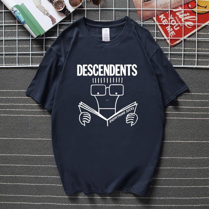 

Descendents Everything Sucks Funny Top T Shirt Top Fashion Streetwear Camisetas Высококачественные хлопковые Camisas Hombre Tshirts Men XXXL темно-синий