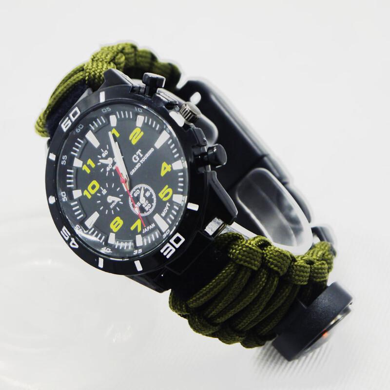 OLOMM Outdoor Survival Multifunction Watch