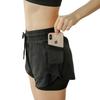 Women's High-Waisted Quick-Dry Yoga Shorts: 2-in-1 Running & Dance Fitness Outerwear