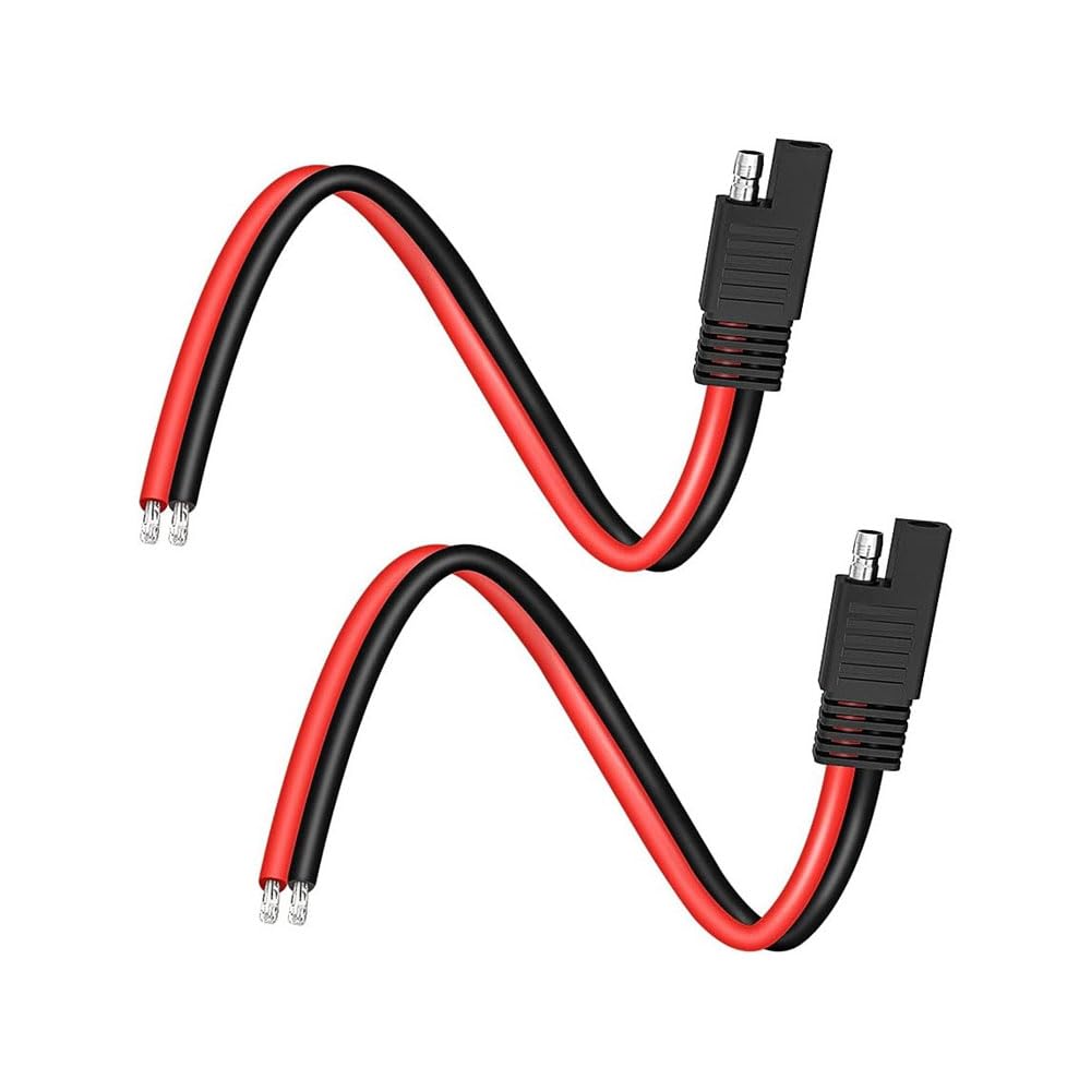 SAME CONNECTOR SAE CONNECTOR EXTENSION CABLE 2PCS SAE CABLE 14AWG 24V 10A SAE Power