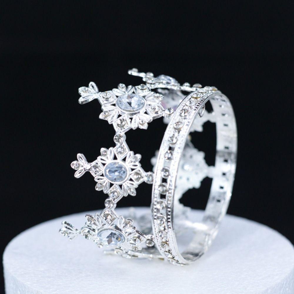 Luxury Bridal Princess Crown Sparkling Rhinestone Diadem Women Hair Hoop Photography Props