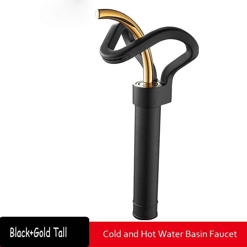 Wasserfall Kreative Badezimmer Waschtischarmatur Spültischarmatur Deckmontiert Heiß Kalt Wassermischer Kran Messingkörper Einlocharmaturen Mischer