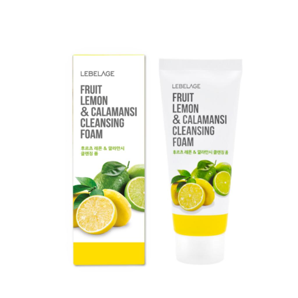 Lebelage Fruits Cleansing Foam Trio 100 Ml /Lemon & Calamansi, Peach & Mango, Avocado & Olive