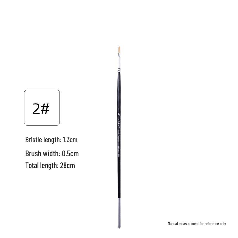 Professional Round Tip Hog Bristle Oil & Acrylic Painting Brush 616