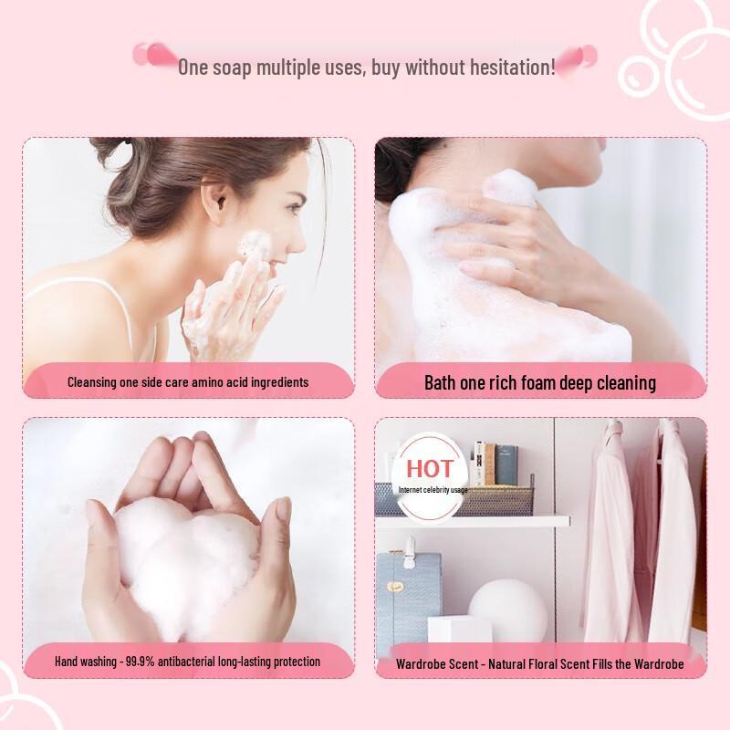 Kustie Sakura & Jasmine Petal Essential Oil Soap Duo