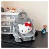 Schoolbag Milk Fufu Peach Powder Grid Kt Cat Children's Travel Mini Backpack Japanese Soft Girl Travel Shopping Cute Backpack