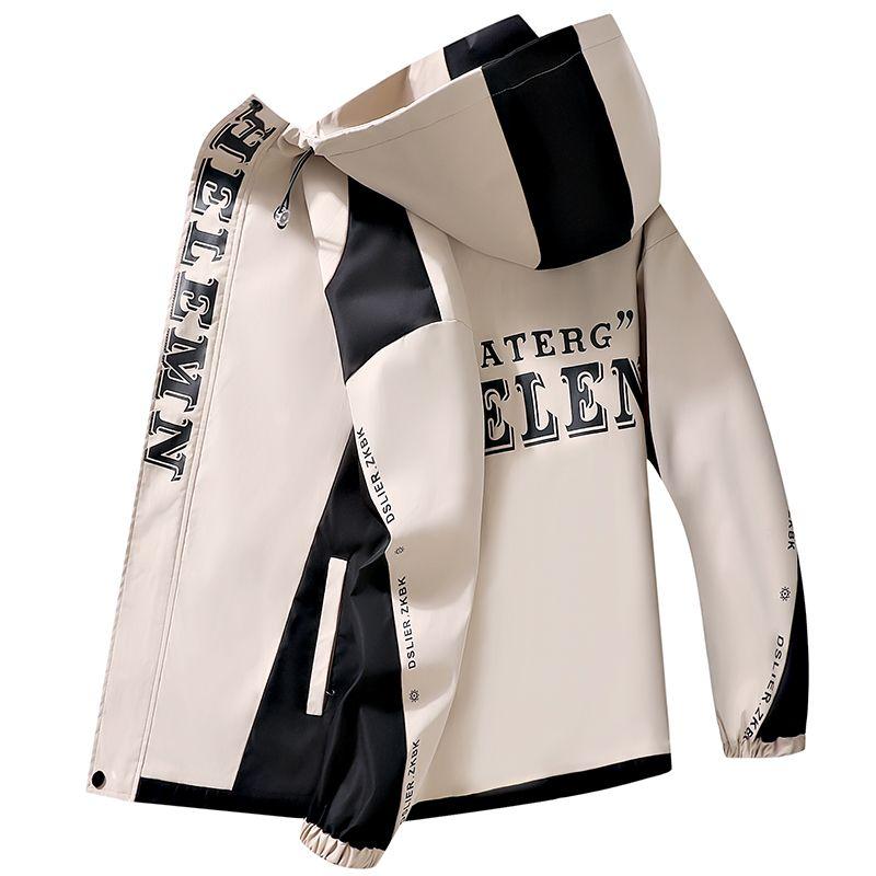 Móda Podzimní Pánské Mikiny s Kapucí Streetwear Ležérní Kabáty s Kapucí Mládežnické Zimní Větruodolné Volné Parky