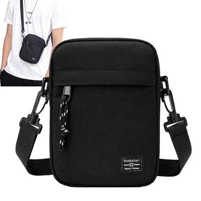 Carteiras Minimalistas Masculinas Bolsa de Cintura Transversal Bolsa de Ombro Oxford Estilosa Mochila Casual Masculina Bolsa Quadrada Pequena Moderna Masculina para Celular