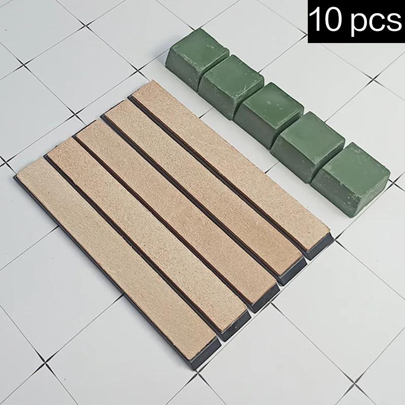 Leather Article Polishing Fixed angle sharpener Tool Leather Set Honing Strop Cutter Cowhide Polish Belt Grinding Sharpening Wax
