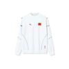 Anta Sweatshirts Women's White Crew Neck Moderate Regular Unisex 162210728-2