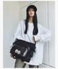 Korean-Style Versatile Messenger Backpack: Trendy Large-Capacity Crossbody for College Students