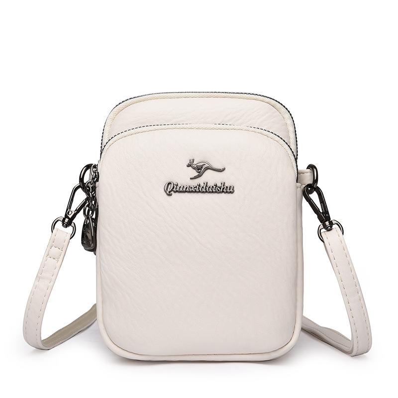 

Новая нишевая простая многослойная сумка элегантная женская сумка универсальная сумка для мобильного телефона через плечо