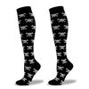 Varikozele Socken Kompressionssocken Halloween Totenkopf Knochen Fledermaus Zahn Herren Sportstrümpfe Radfahren Laufen Krankenschwester Damen Socken Geschenk
