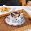 Elegant Red Ceramic Cup & Saucer Gift Set