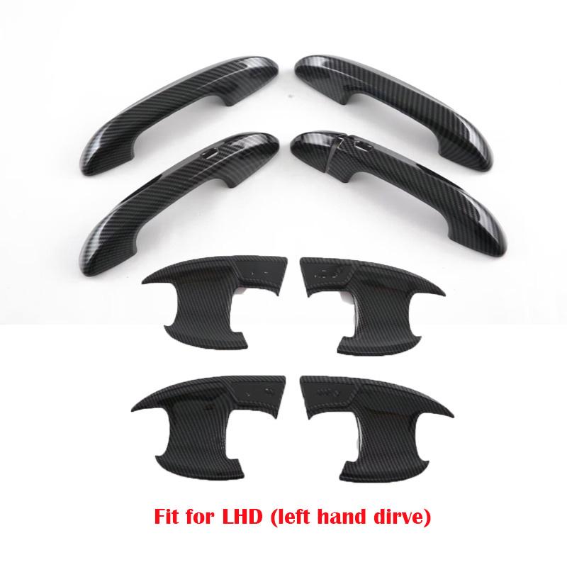 LHD RHD For MG 4 MG4 EV Mulan 2022 2023 2024 ABS black Car Door Handle Cover Door Bowl Protector Molding Trim Auto Accessories tcl6