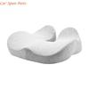 Y4UA Breathable Tailbone Support Pillow Thickened Memory Foam Cushion for Driving Working Comfort