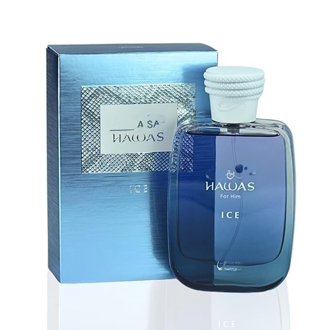 Hawas Ice For Him Hawas Cologne Pro Muže EDP Dlouhotrvající Eau De Parfum Svěží, Mužná Vůně, 100ml