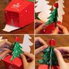 20pcs Christmas Tree Gift Boxes with Pop-Up Paper Christmas Trees - Holiday Treat and Favor Containers for Kids, Baby, Festival Decorations