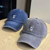 Simple Embroidery Simple Denim Baseball Cap for Men and Women Couples Casual Versatile Niche Trend Sunshade Cap Tide