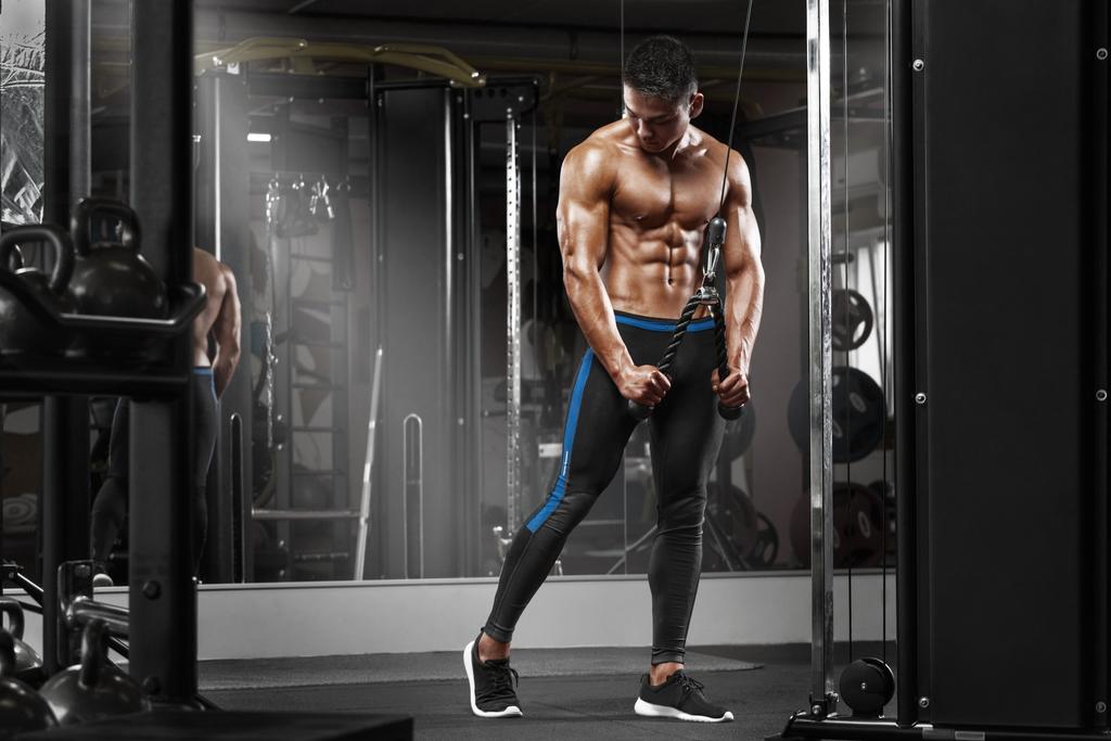 Photomural Muscular Man During Structural Vinyl 416x290