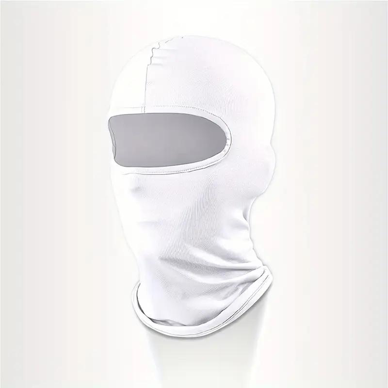 

Ice Silk Sunscreen Full Face Mask Outdoor Fishing Motorcycle Windproof UV Protective Mask Black Balaclava Mask білий