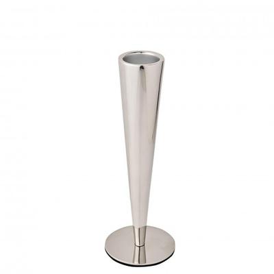 Hestia Tapered Polished Silver Tealight Holder - Large