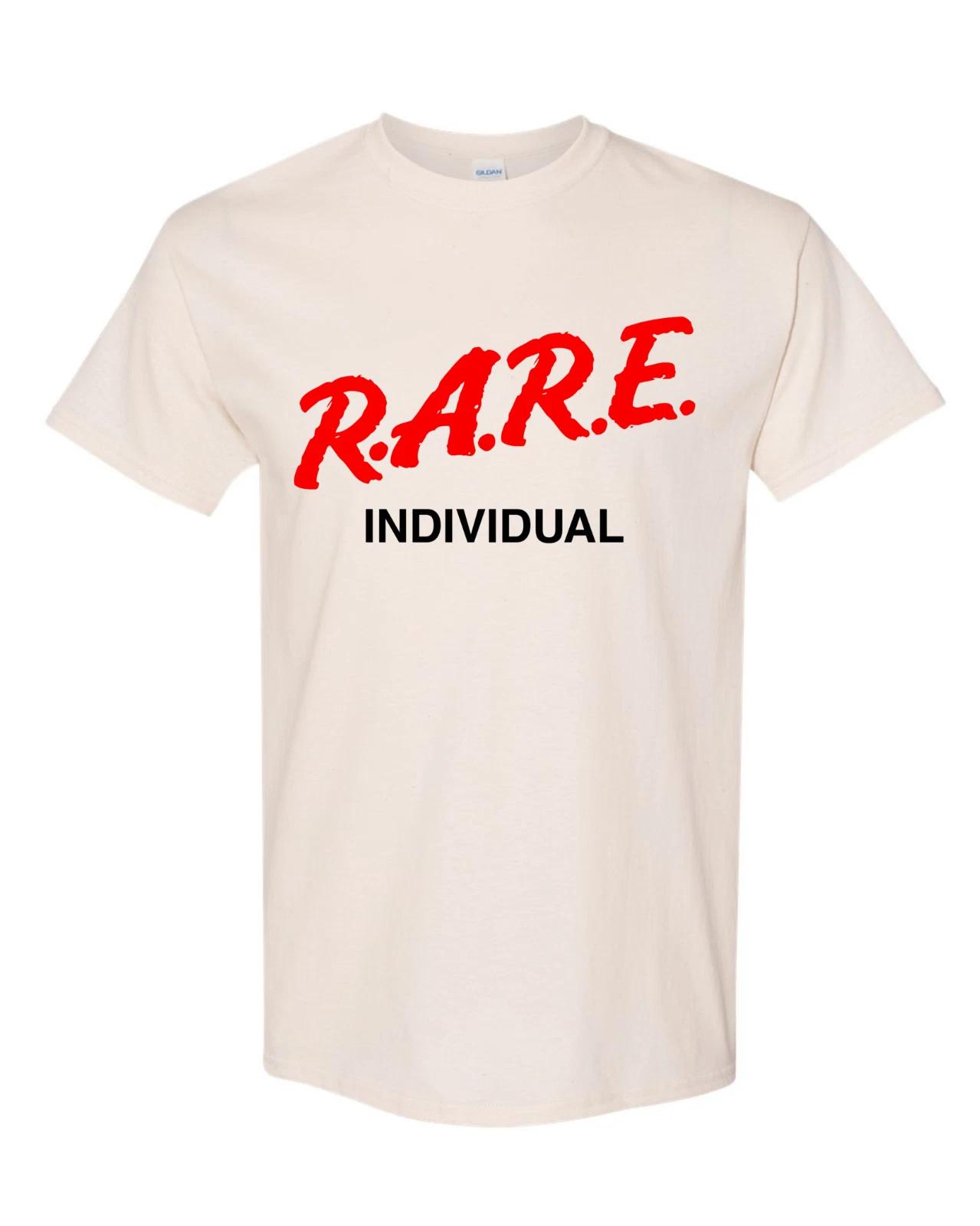 

Rare Individual Sand color T-Shirt True Statement print letters like DARE M