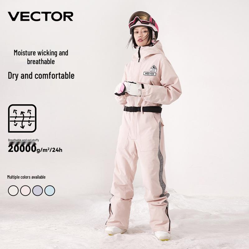 VECTOR Unisex Ski Suit: Warm, Windproof, Waterproof One-Piece Jumpsuit for Winter Outdoor Sports.