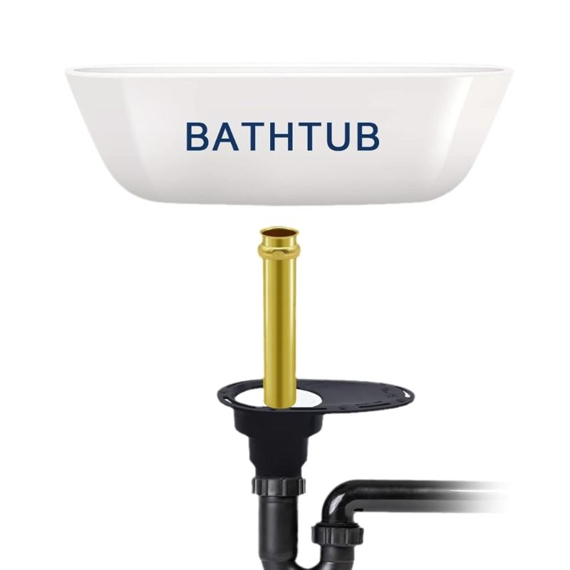 Freestanding Tub Drain set With Brass Tailpiece Complete Freestanding Bathtub Drain for Quick & Mess Frees Installation