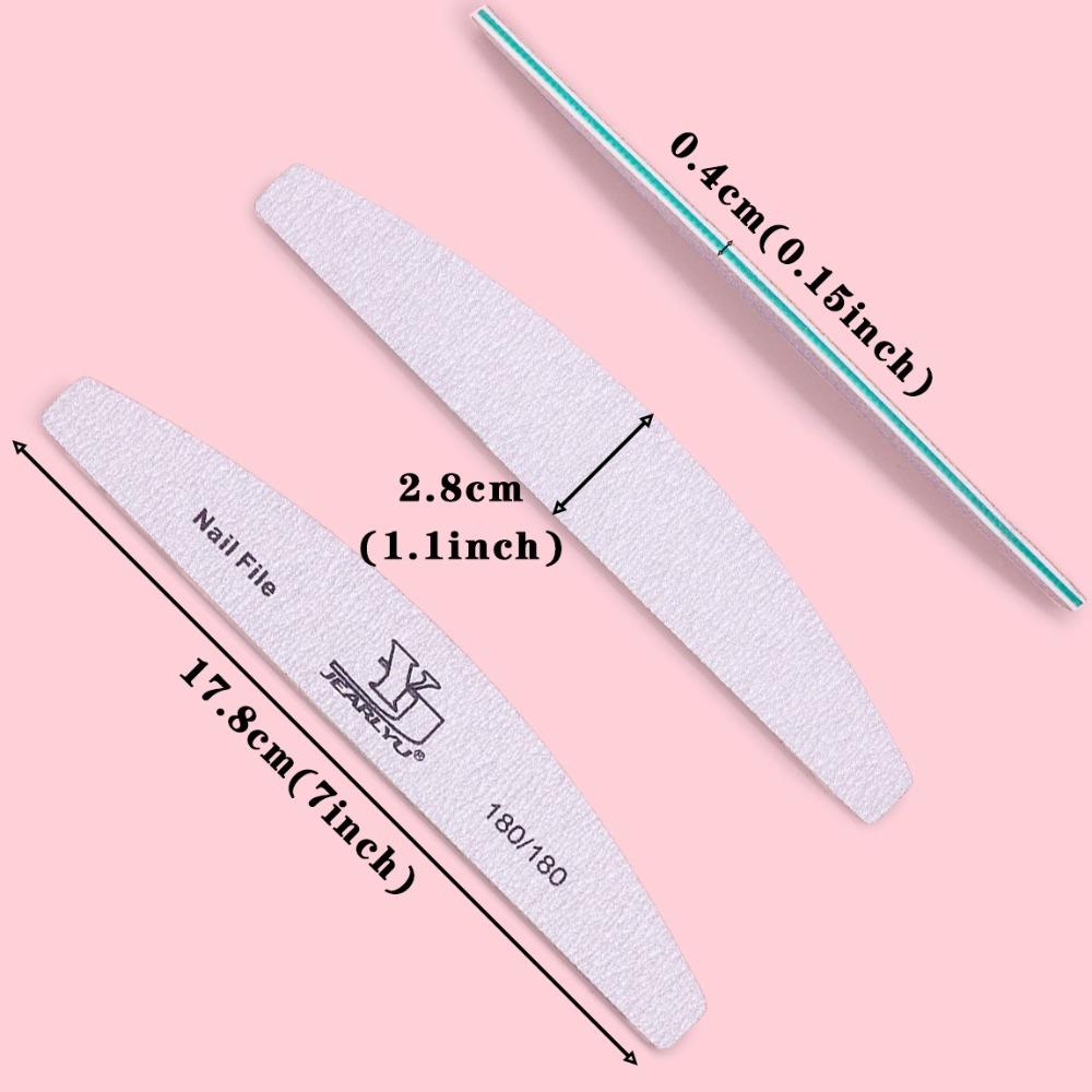 Double Sided Sandpaper Nail File Professional Nail Polish File Durable Manicure Tool  DIY Nails