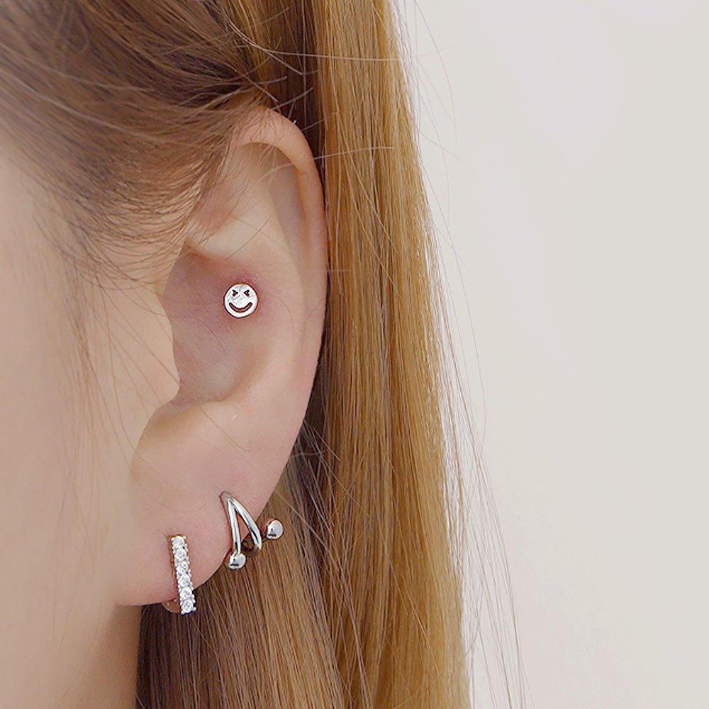 (1+1) Fashion Something Ring Piercing One Side Sale