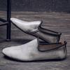 Fashion Genuine Leather Mens Casual Shoes Fashion Man Loafers Handmade Moccasins Outdoor Slip on Men Flats Elegantes Male Driving Shoes