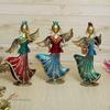 Wrought Iron Musical Angels for Home Décor Showpiece, 9.5 Inch, Set of 3 Piece