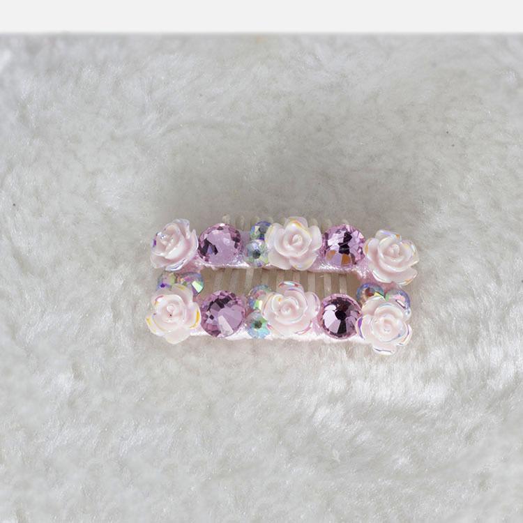 Dream Princess Rhinestone Hair Clip for Yorkshire Terrier & Maltese Puppies - Shiny Pet Accessory